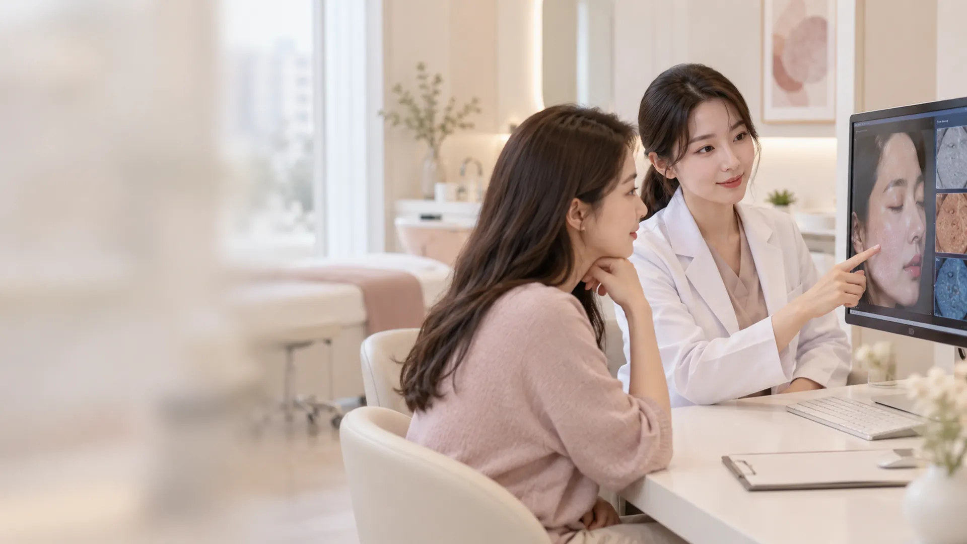 피부 상태를 먼저 확인하고계획을 세운 뒤 시작합니다